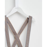 Bellerose Orange/Blue Suspender Shorts