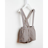 Bellerose Orange/Blue Suspender Shorts