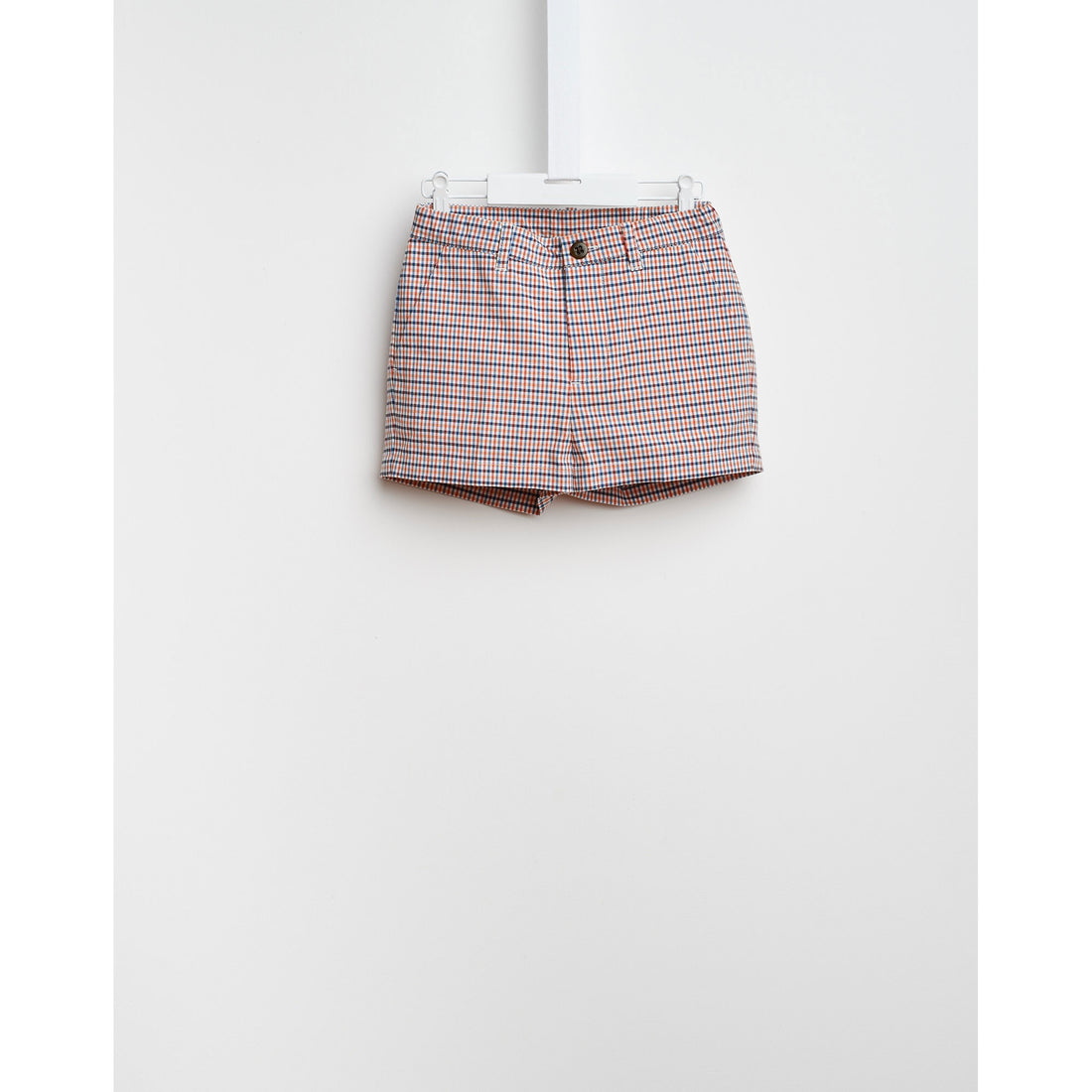 Bellerose Red Check Shorts