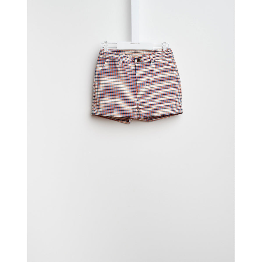 Bellerose Red Check Shorts