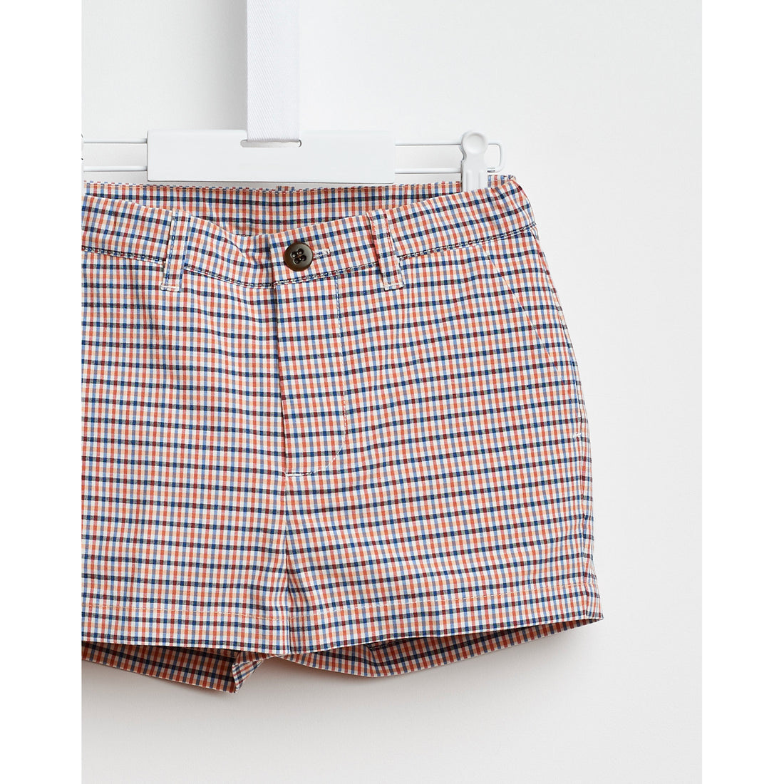 Bellerose Red Check Shorts