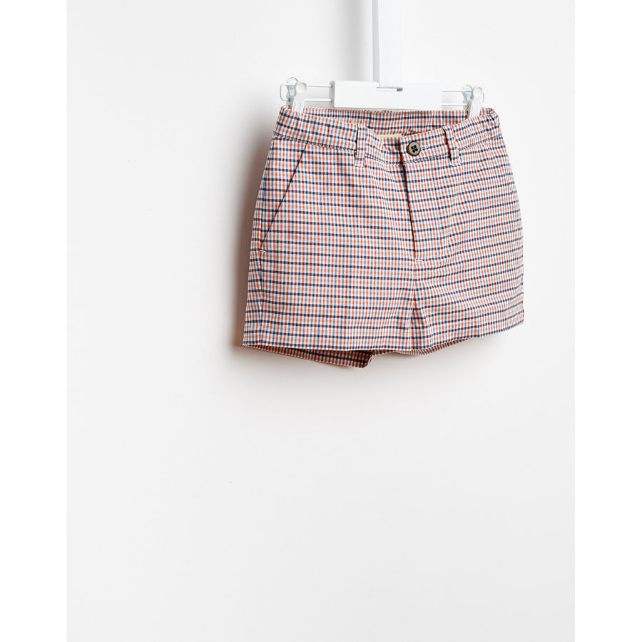 Bellerose Red Check Shorts