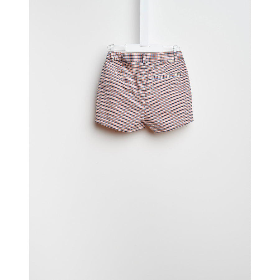 Bellerose Red Check Shorts