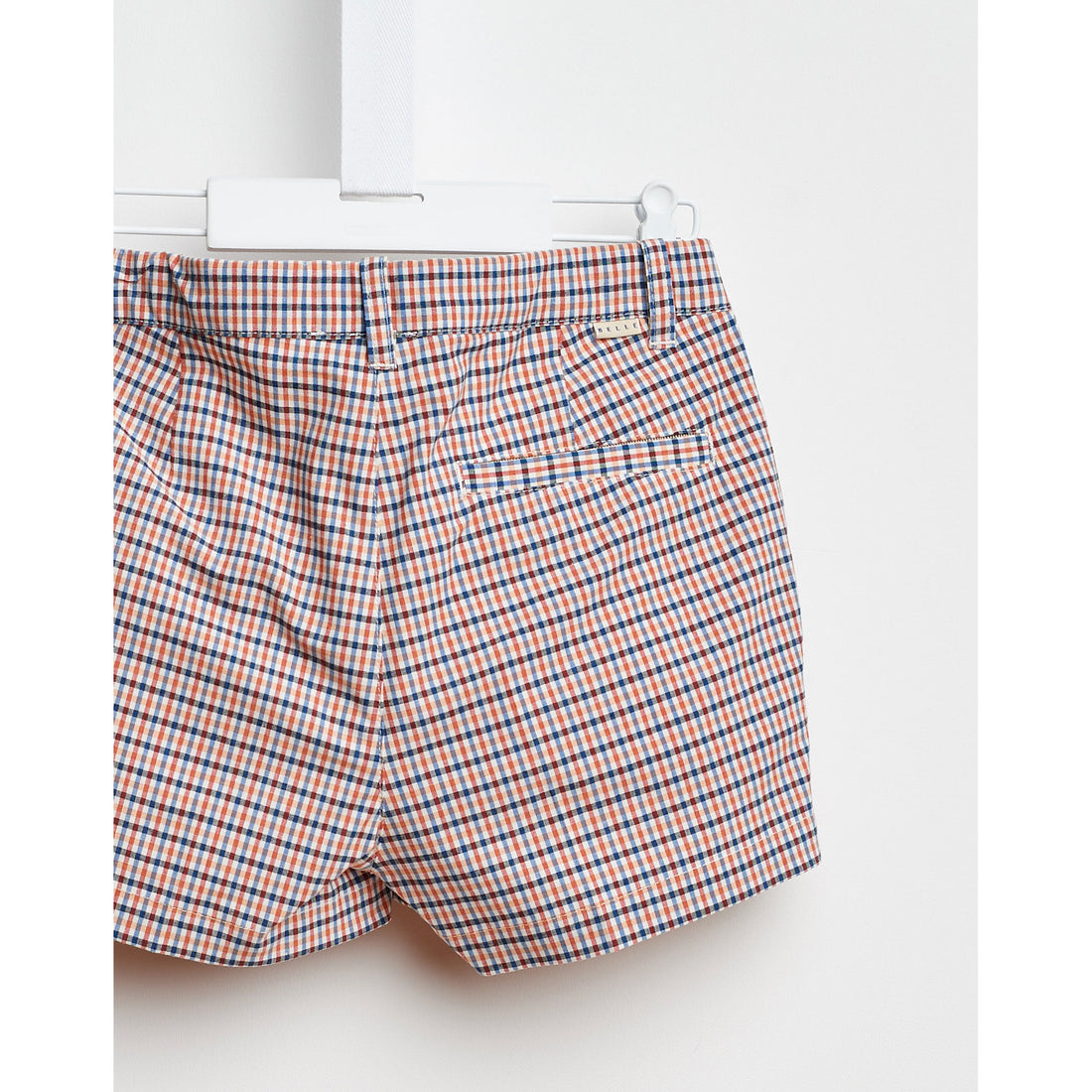 Bellerose Red Check Shorts