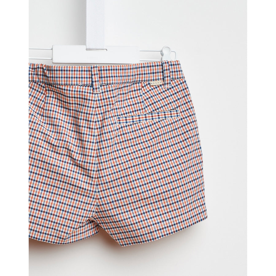 Bellerose Red Check Shorts