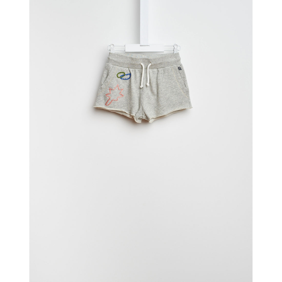 Bellerose Grey Embroidered Sweatshorts