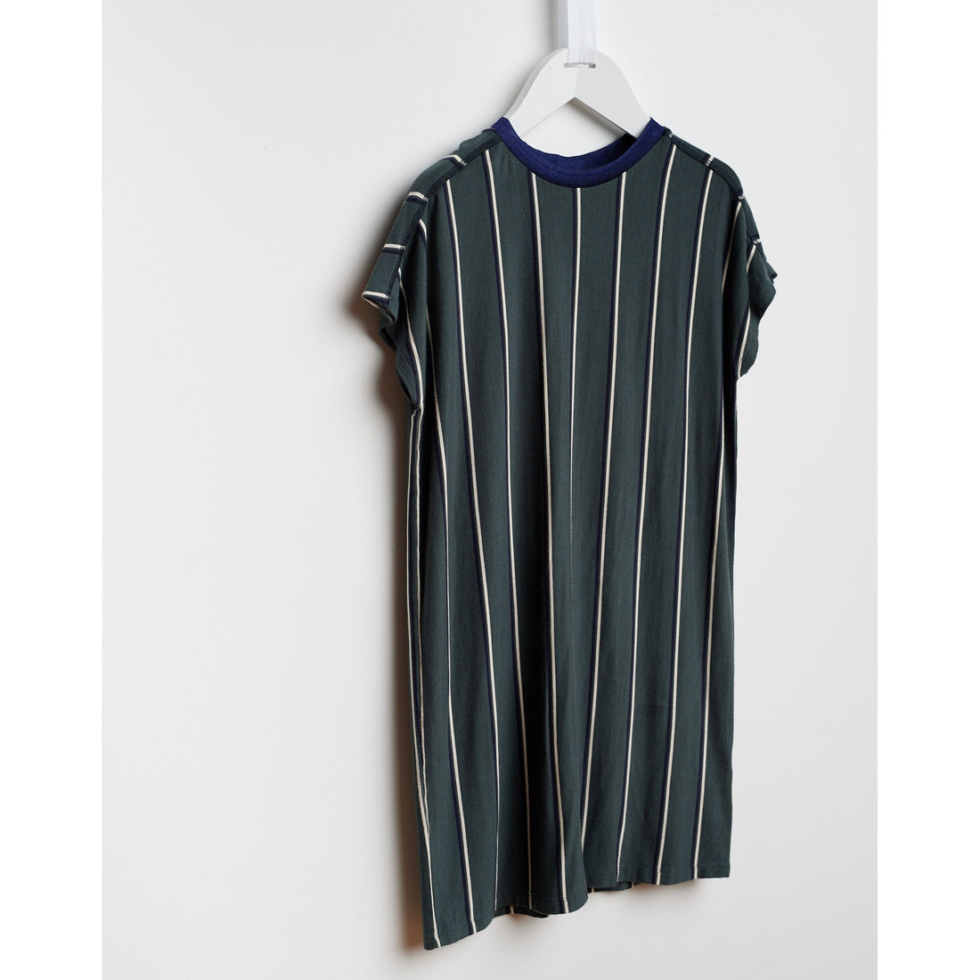 Bellerose Teal Stripe Soft Cotton Tee Dress