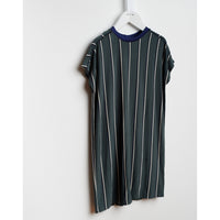 Bellerose Teal Stripe Soft Cotton Tee Dress