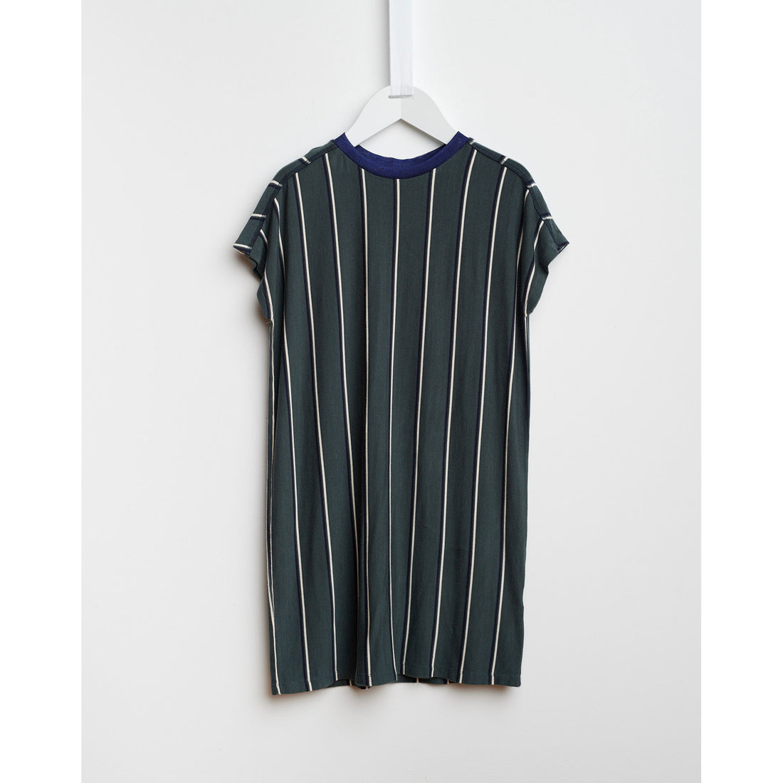 Bellerose Teal Stripe Soft Cotton Tee Dress