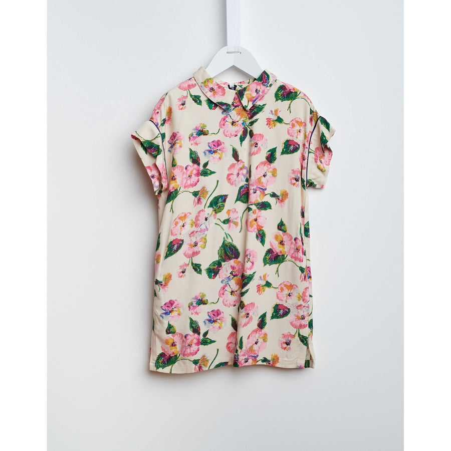 Bellerose Pink Floral Collar Dress