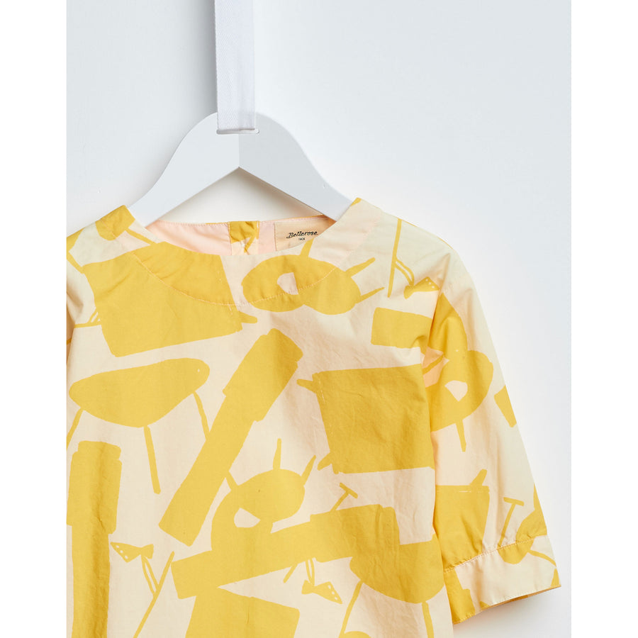 Bellerose Yellow Shapes Shift Dress