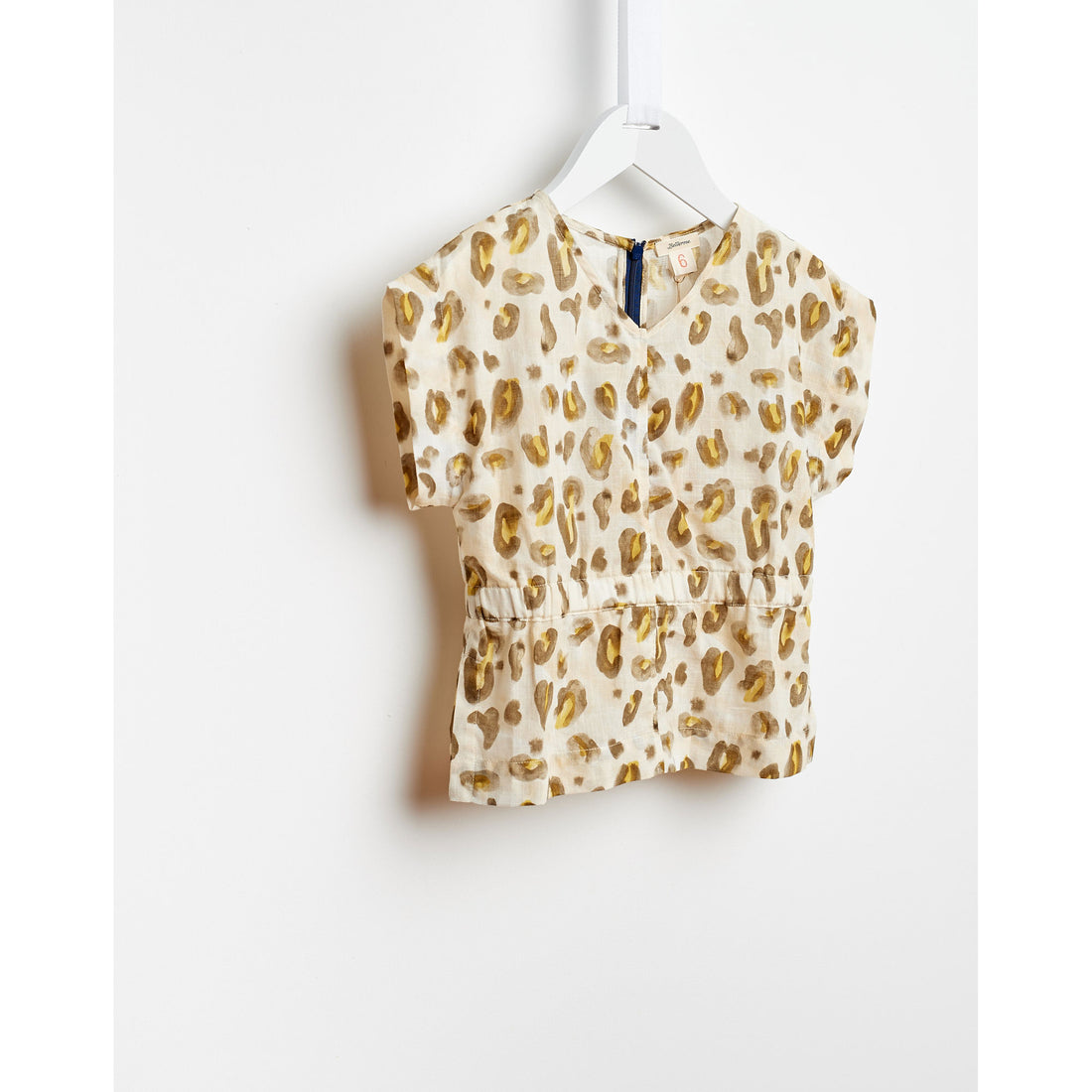 Bellerose Yellow Leopard Blouse