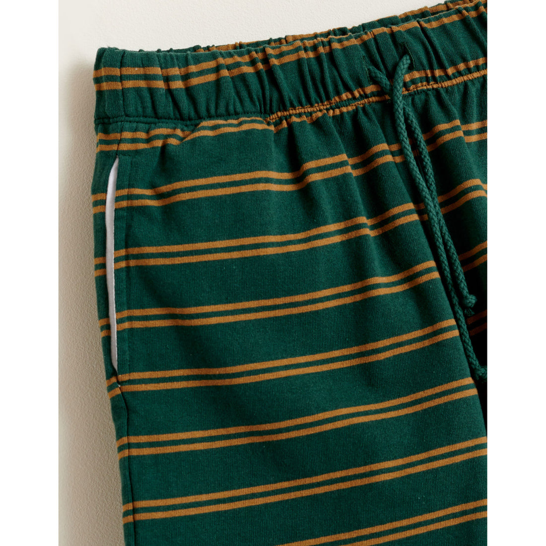 Bellerose Green Stipe Manar Shorts