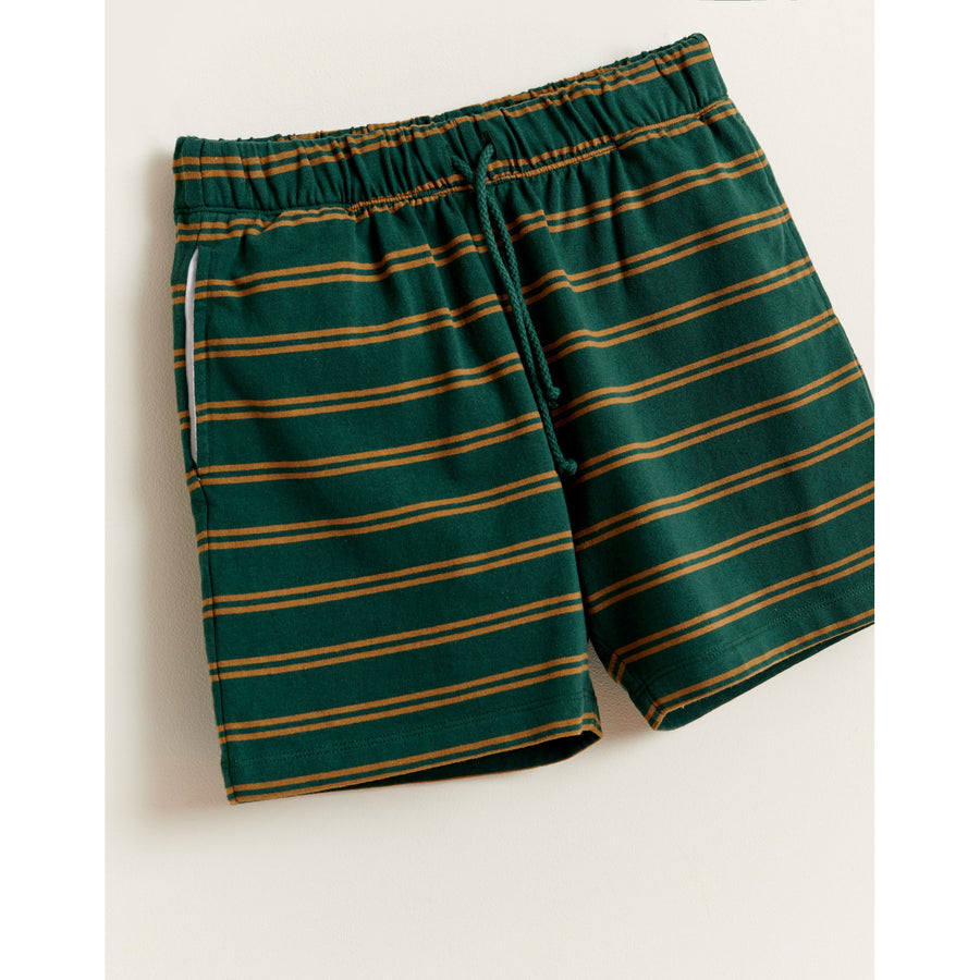 Bellerose Green Stipe Manar Shorts