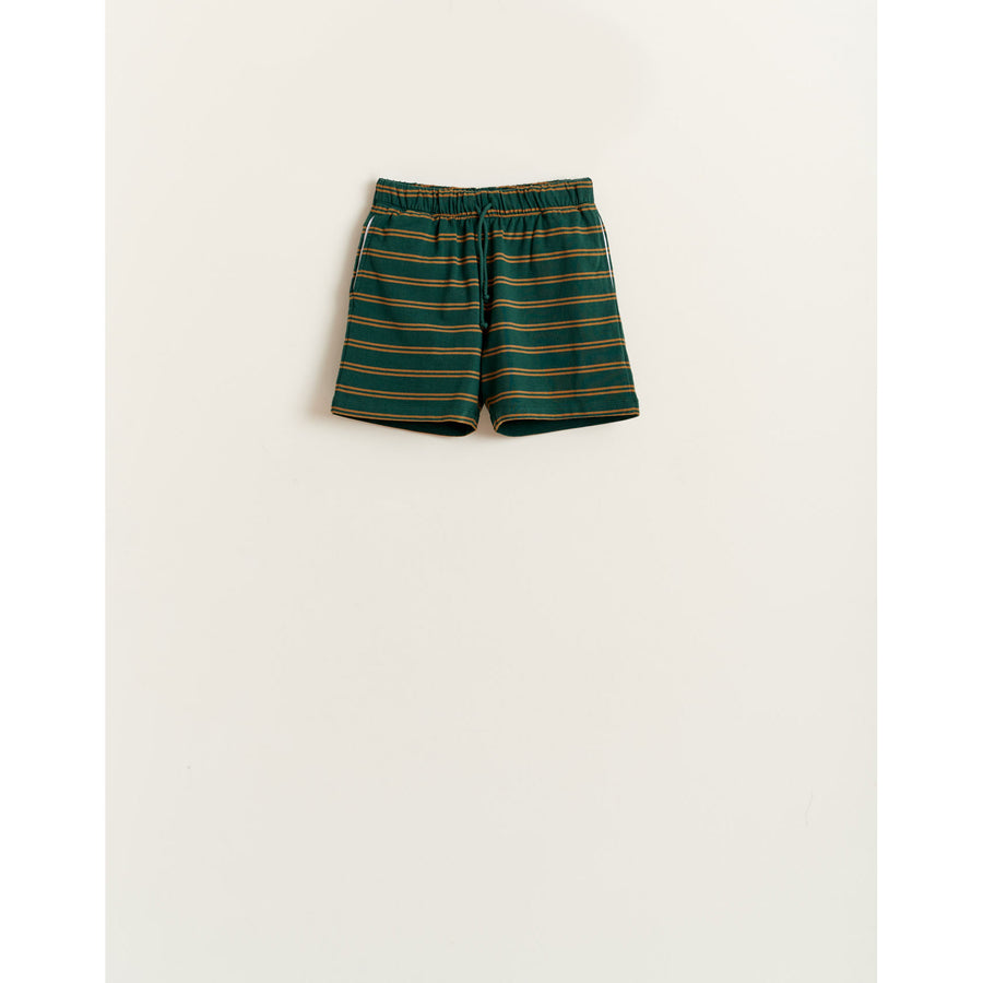 Bellerose Green Stipe Manar Shorts