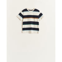 Bellerose Navy Striped Manau Pocket Tee