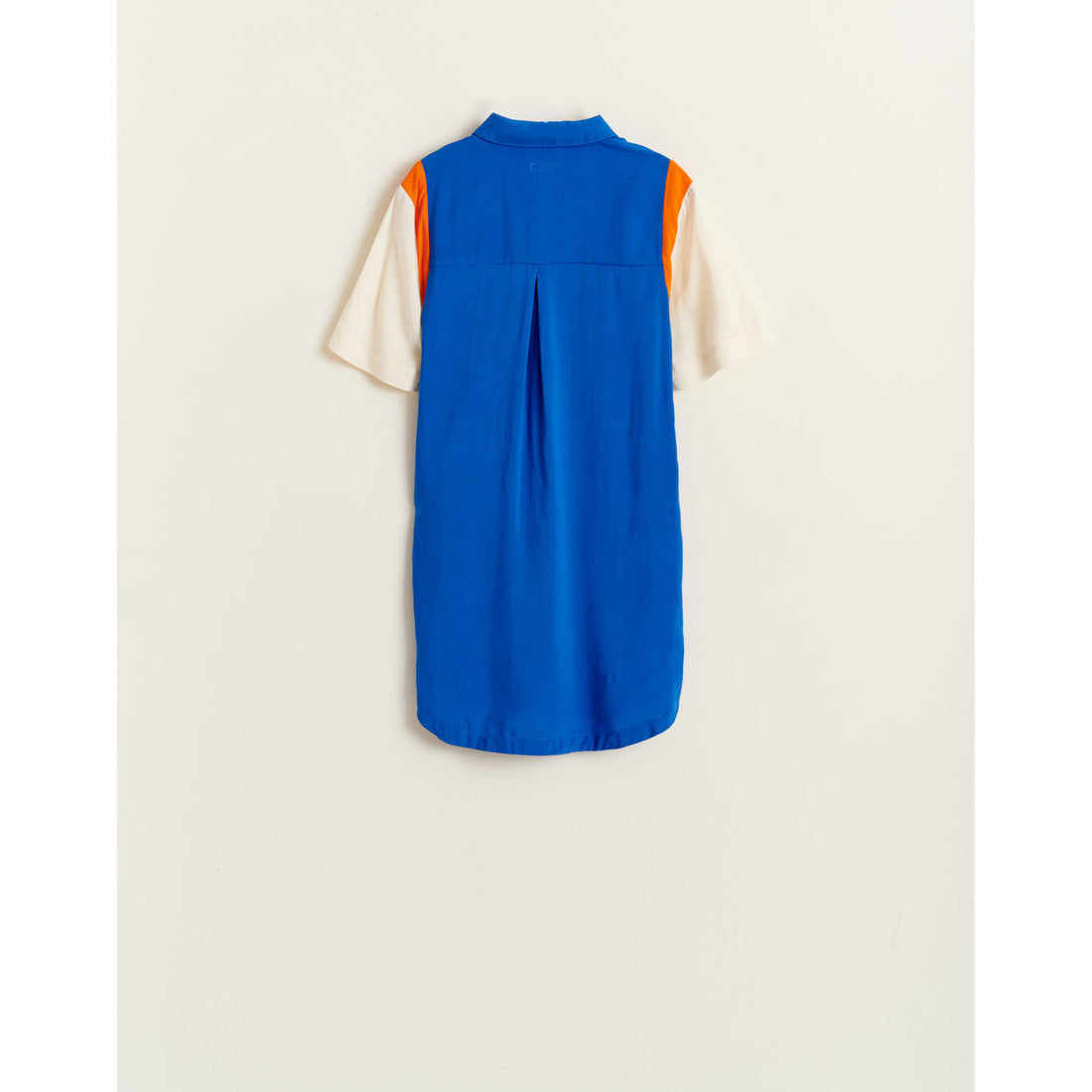 Bellerose Blue Colorblock Popup Shirt Dress