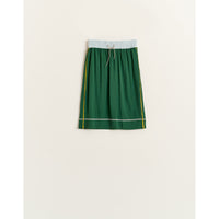 Bellerose Green Trimmed Midi Almost Skirt