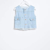 Bellerose Washed Denim Vest