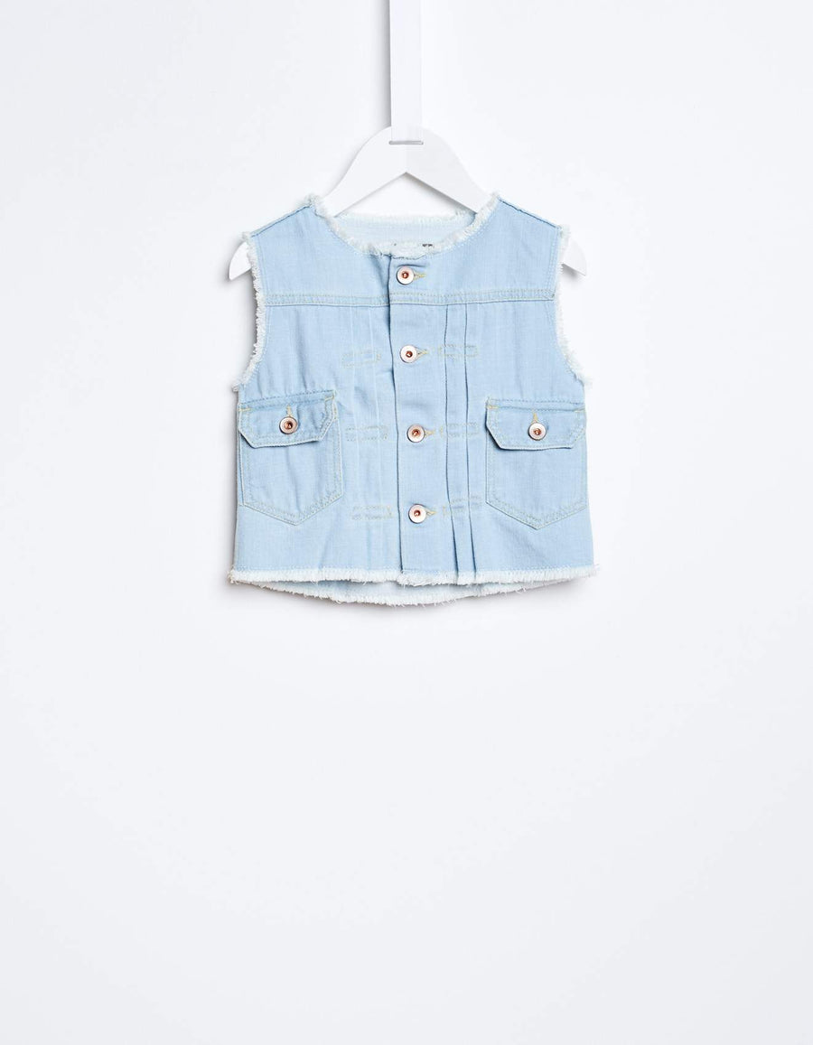 Bellerose Washed Denim Vest