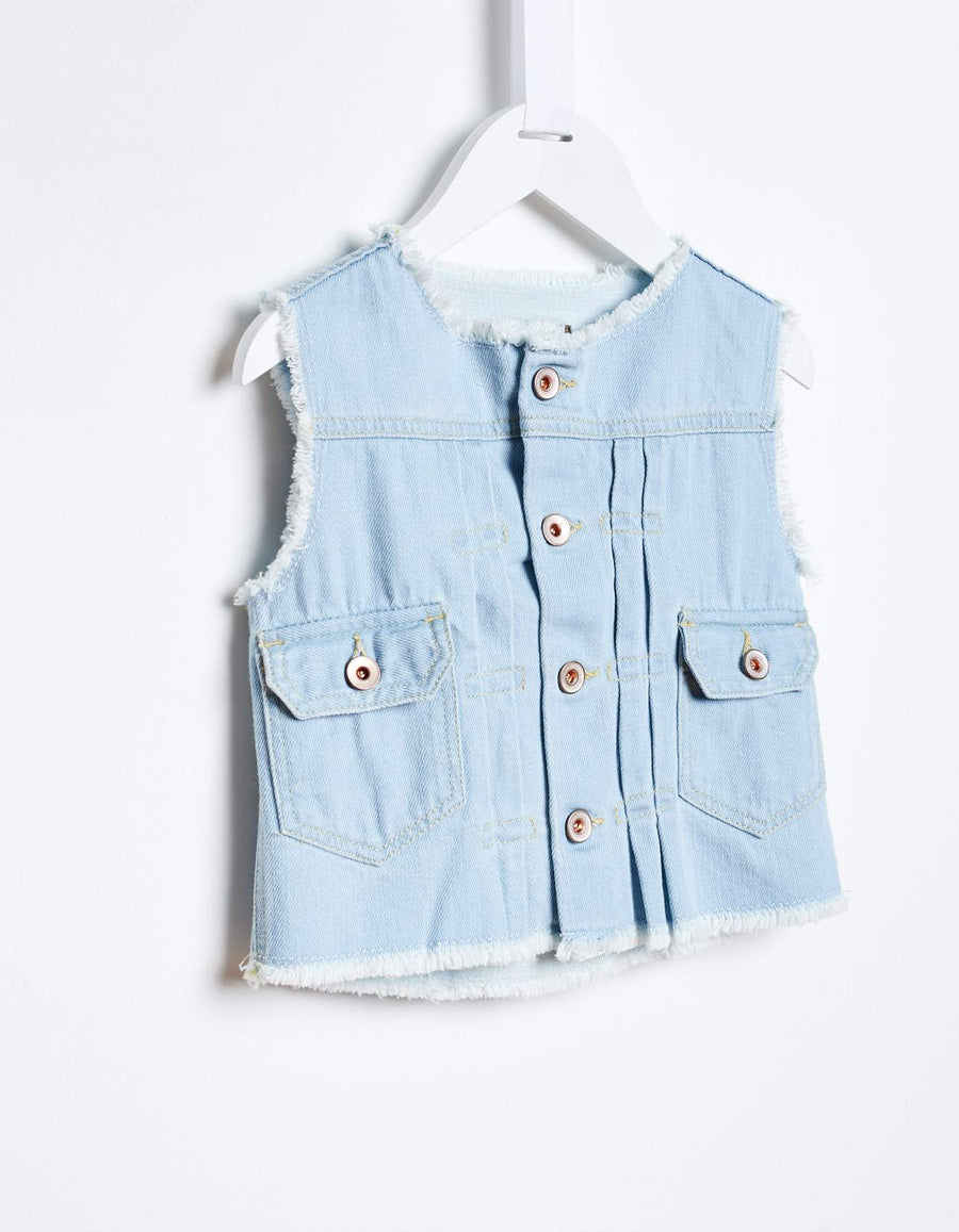 Bellerose Washed Denim Vest