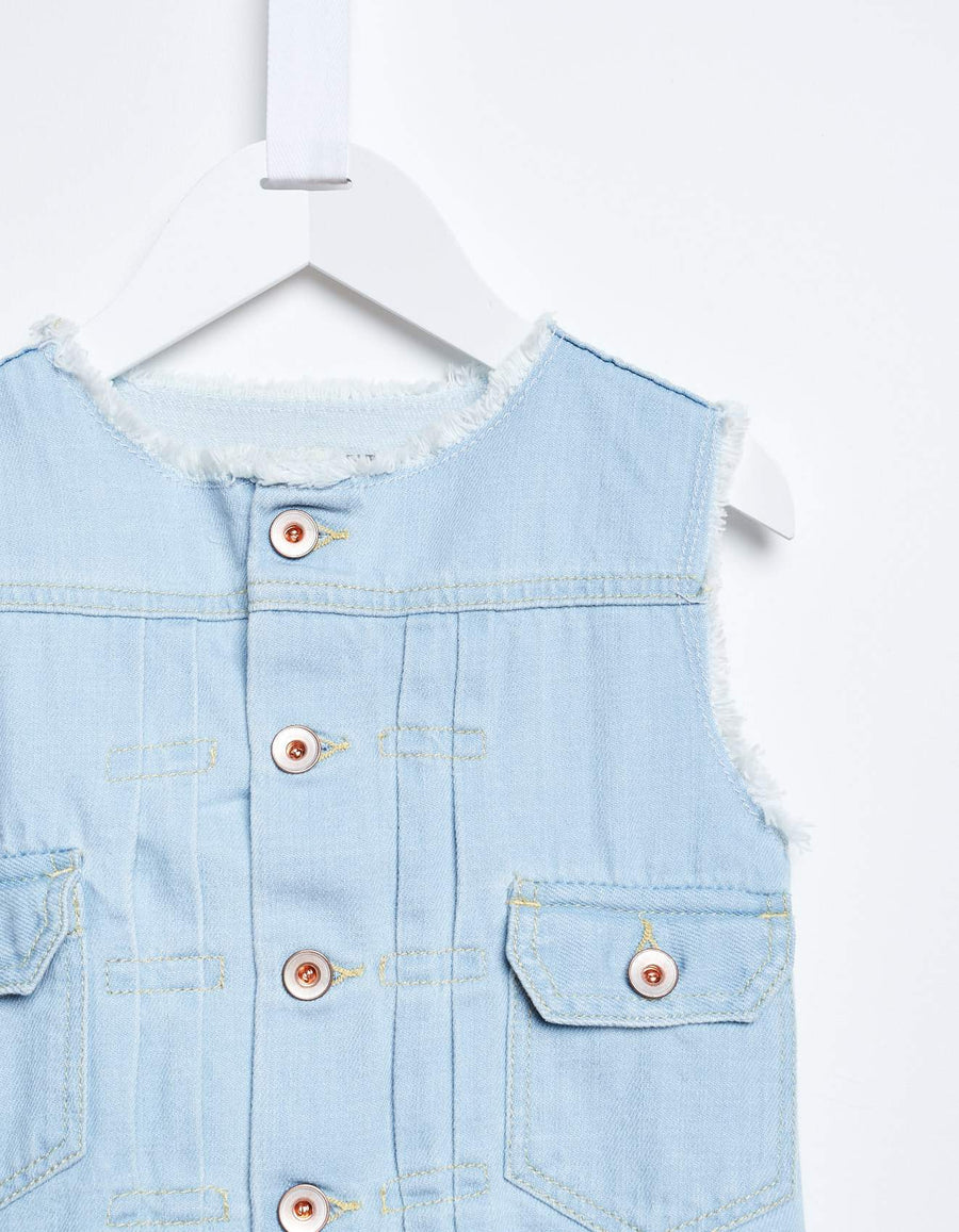 Bellerose Washed Denim Vest