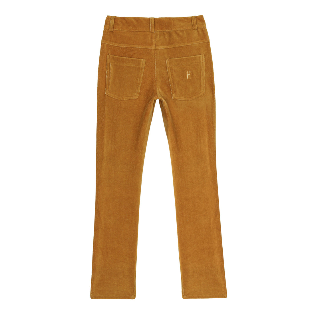 Little Hedonist Bone Brown Rib 5 Pocket Bootcut Pants