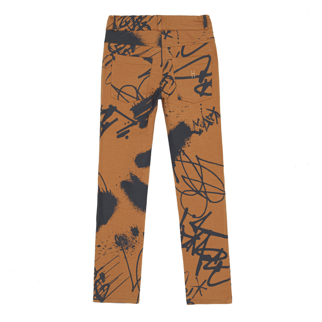 Little Hedonist Graffiti Printed 5 Pocket Bootcut Pants
