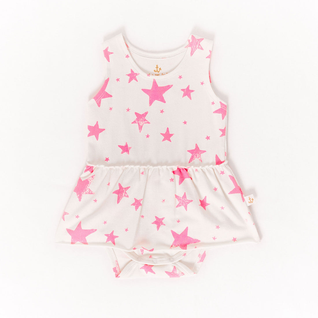 Noe Zoe Pink Stars Skirt Bodysuit