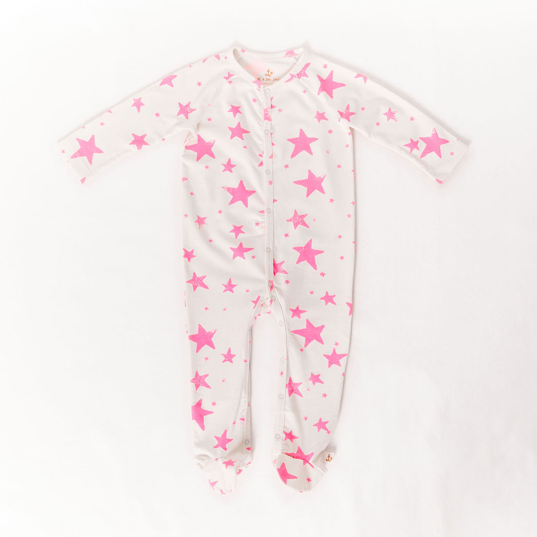 Noe Zoe Pink Stars Footie