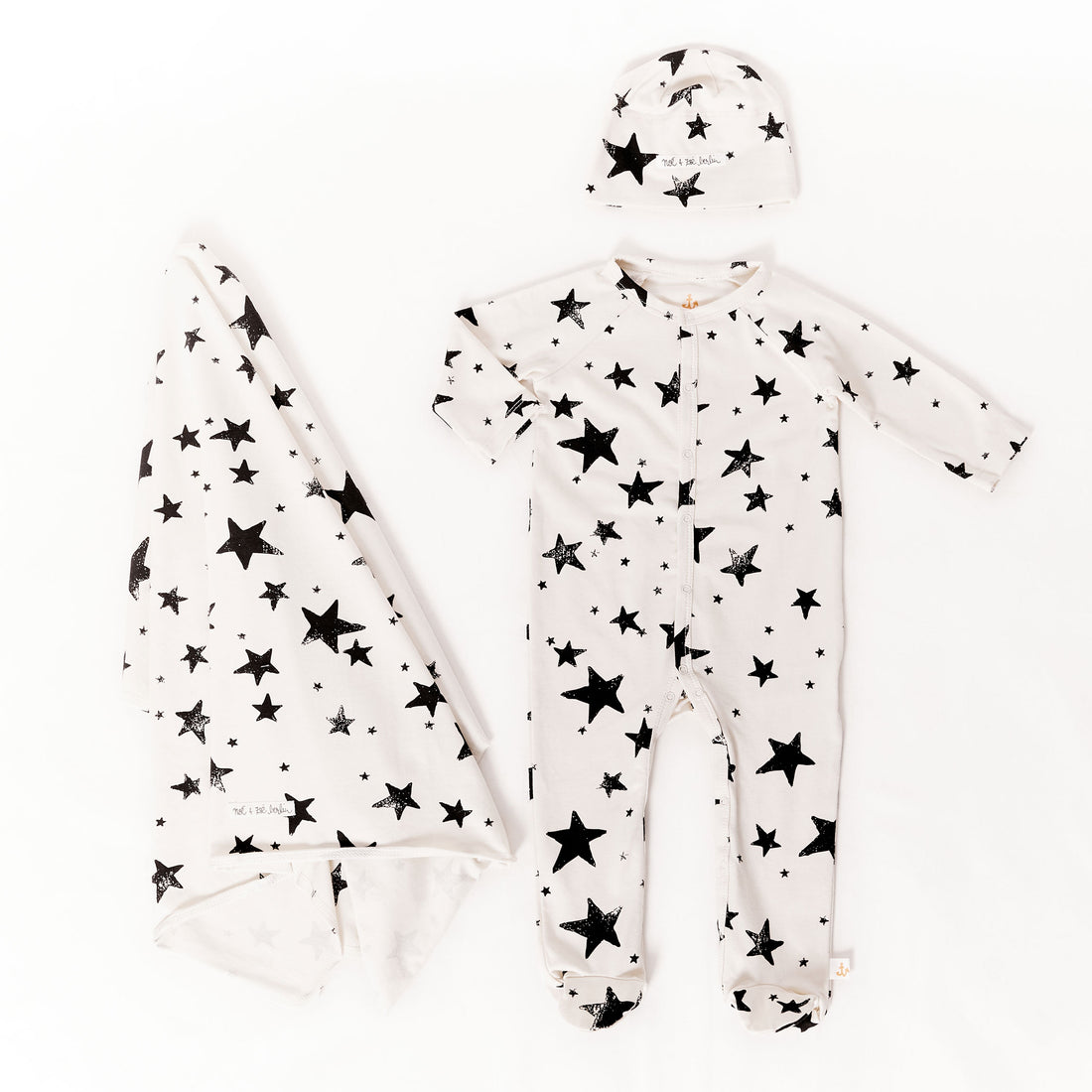 Noe Zoe Black Stars Baby Gift Box
