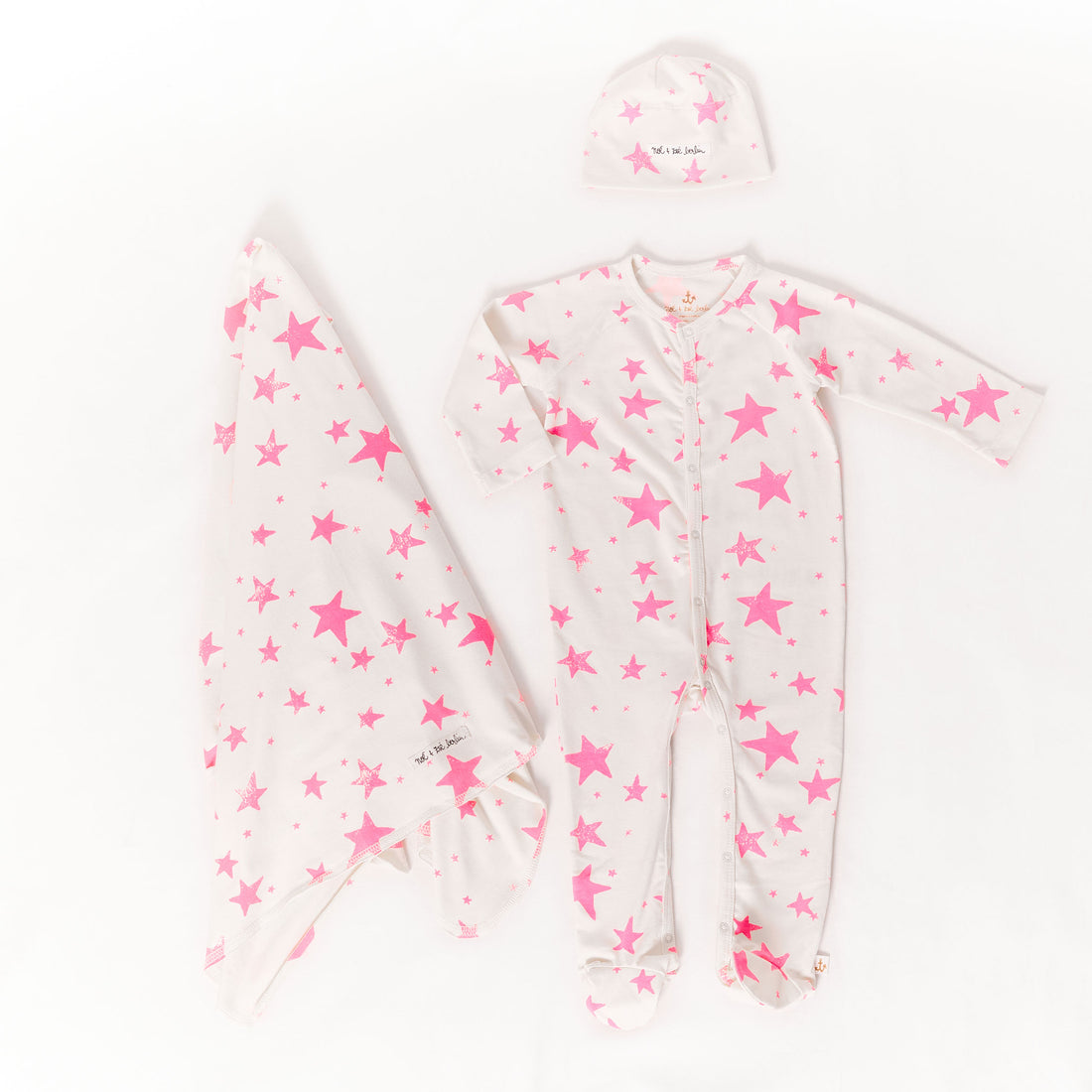 Noe Zoe Pink Stars Baby Gift Box