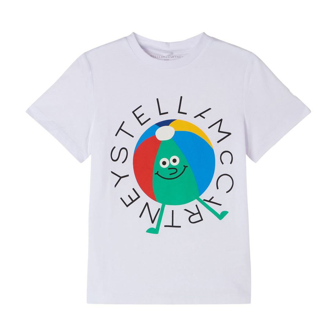 Stella McCartney White Beach Ball Logo Tee