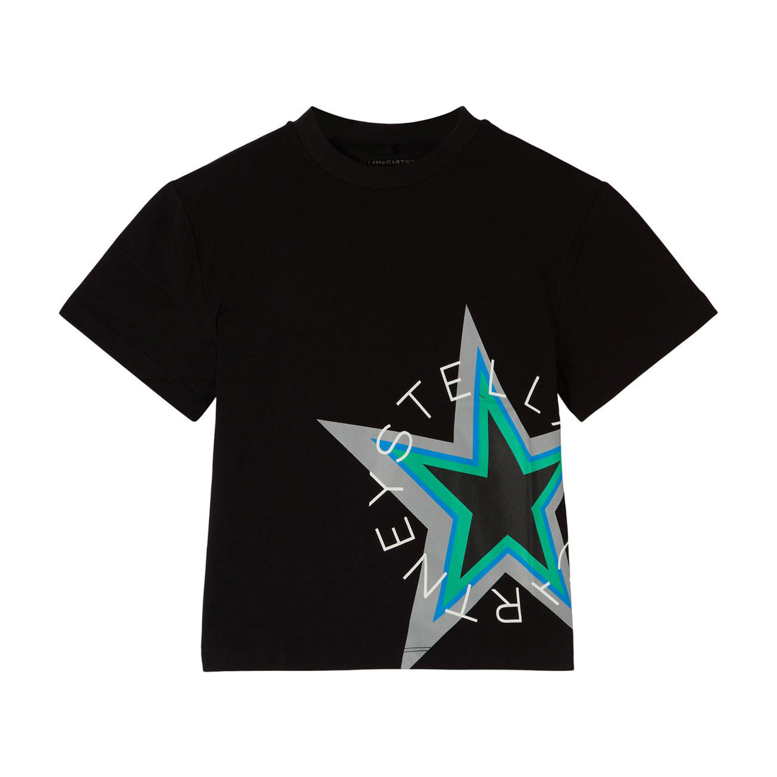 Stella McCartney Black Star Sports Tee
