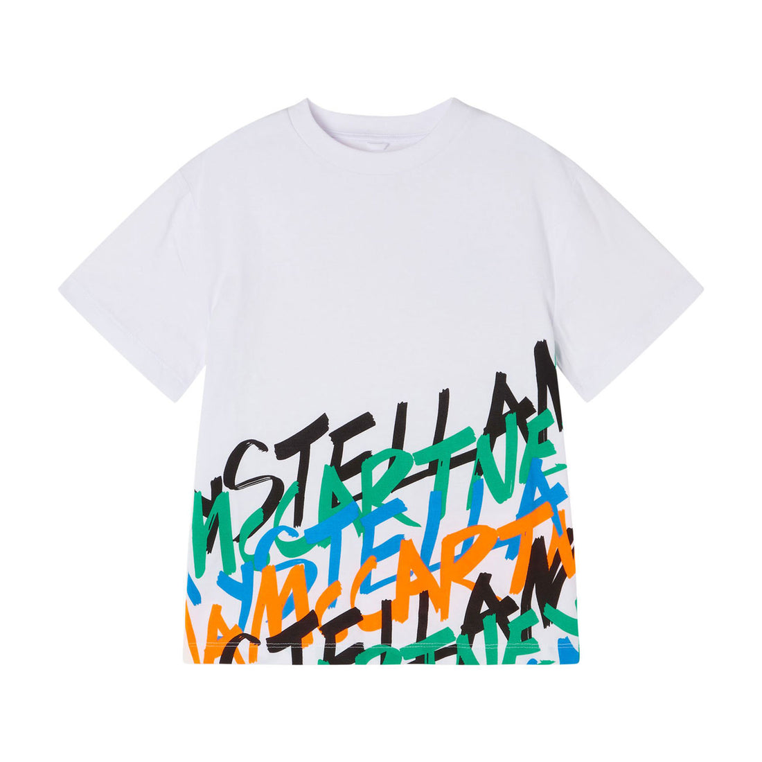 Stella McCartney Scribble Logo Oversized Tee