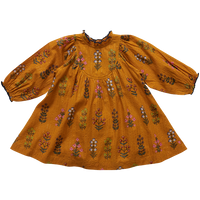 Pink Chicken Brayden Dress - Gold Field Floral