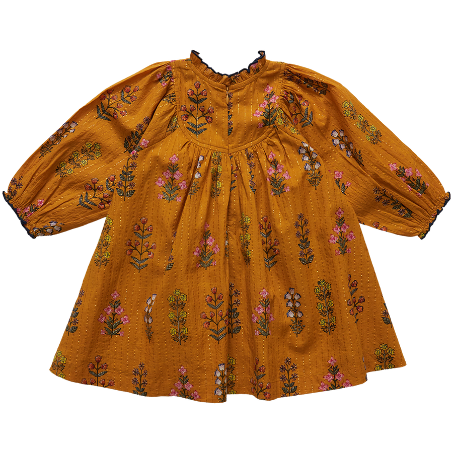 Pink Chicken Brayden Dress - Gold Field Floral