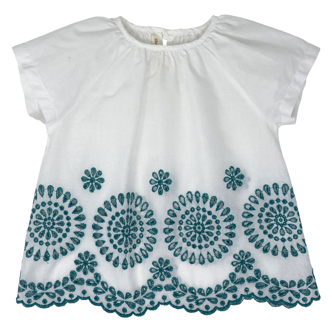 Zhoe and Tobiah Oasis Embroidered Baby Blouse