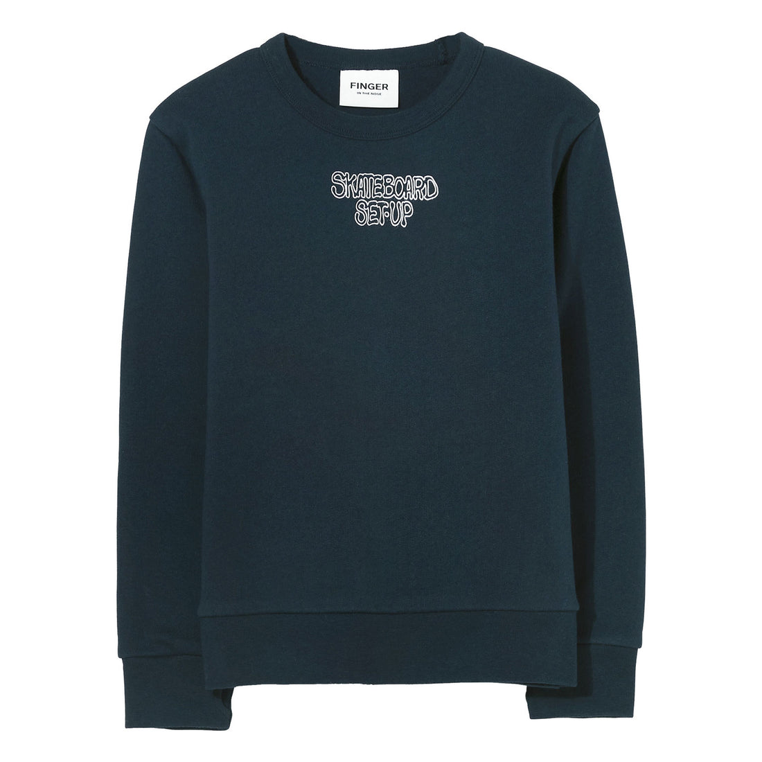 Finger in the Nose Navy Skateboard Crew Neck Sweater