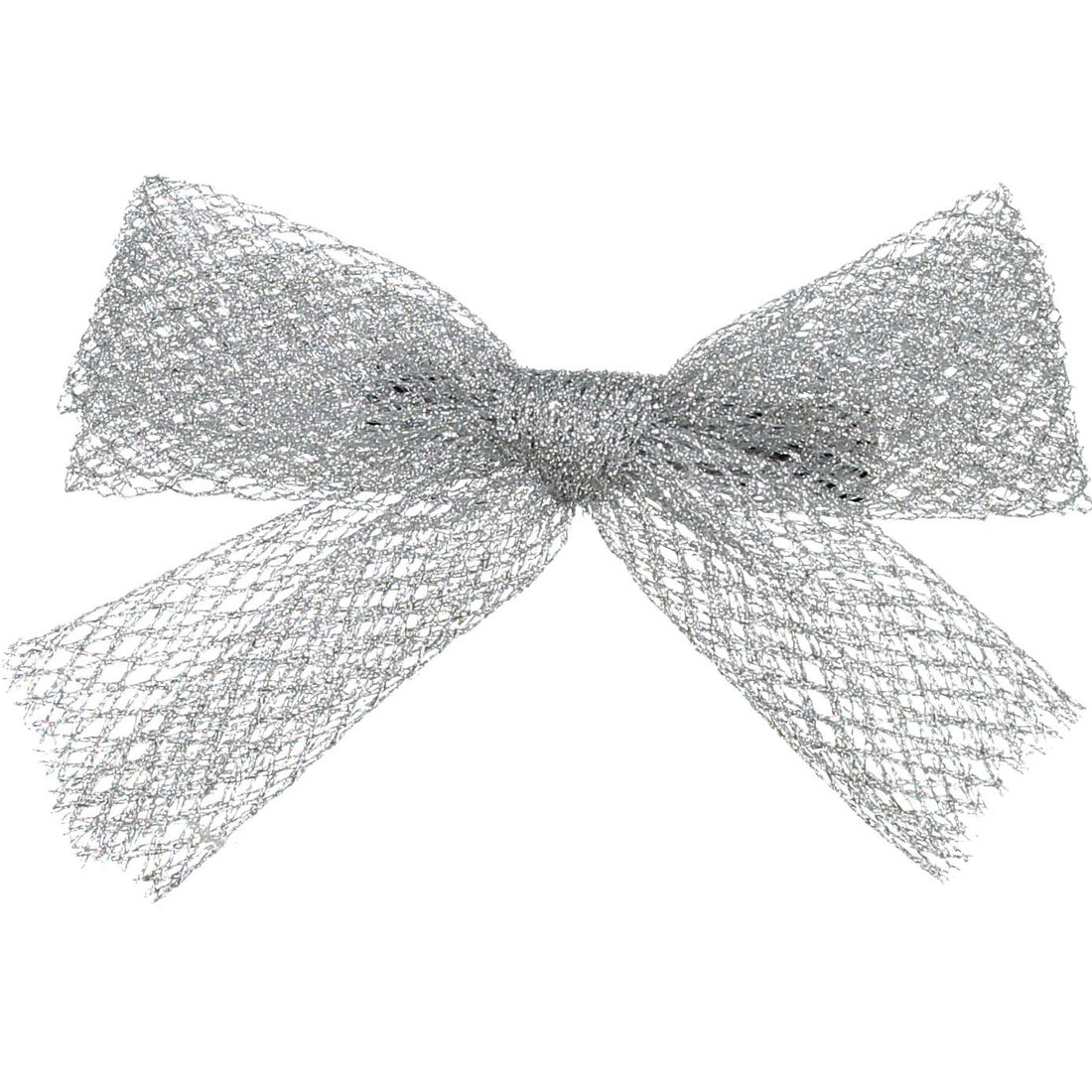 Knot Hairbands Silver Brushed Petite Bow Clip