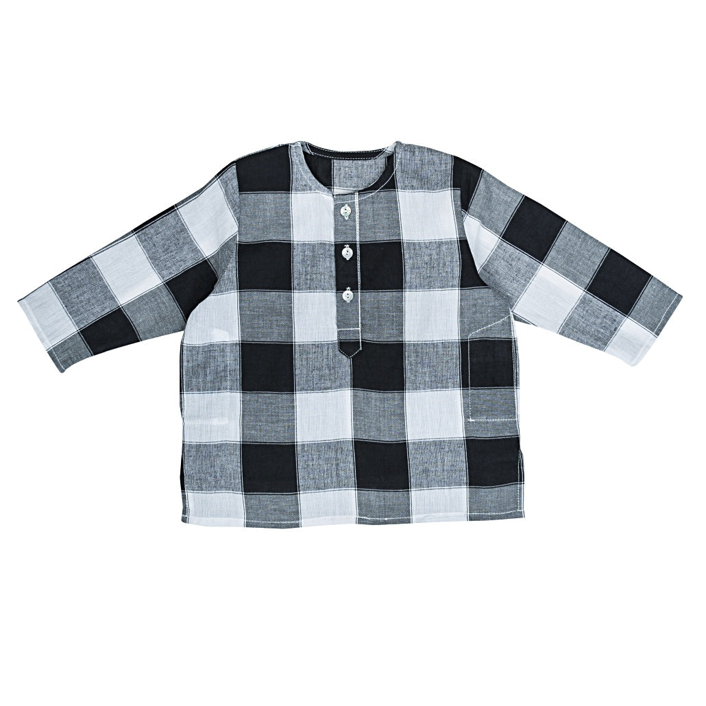 Keti Keta Black Check Kumar Baby Shirt