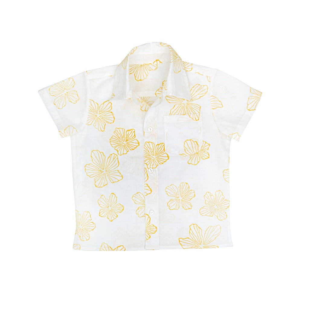 Keti Keta Naples Yellow Flowers Orso Baby Shirt