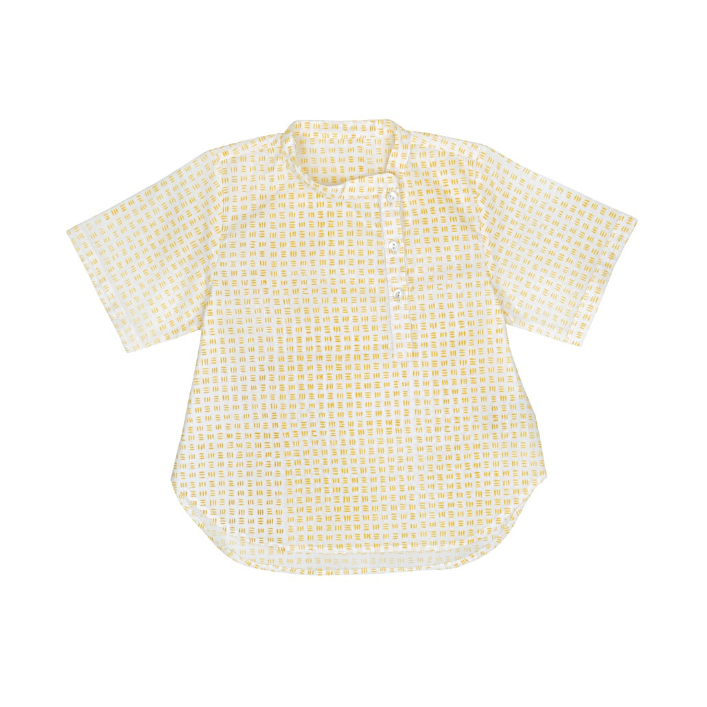 Keti Keta Naples Yellow Woven Vadim Baby Shirt