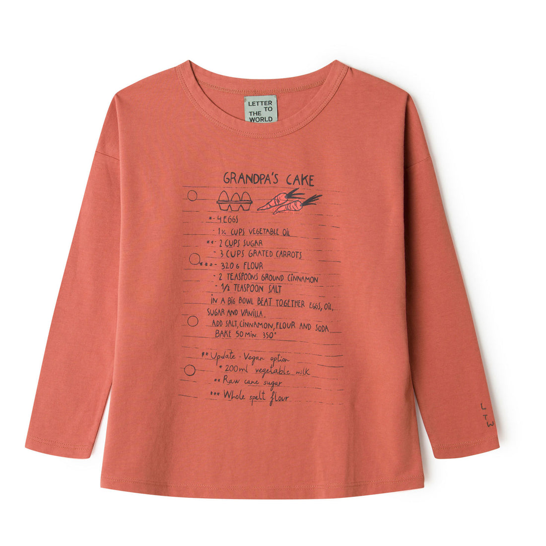 Letter To the World Brick Butternut Tee