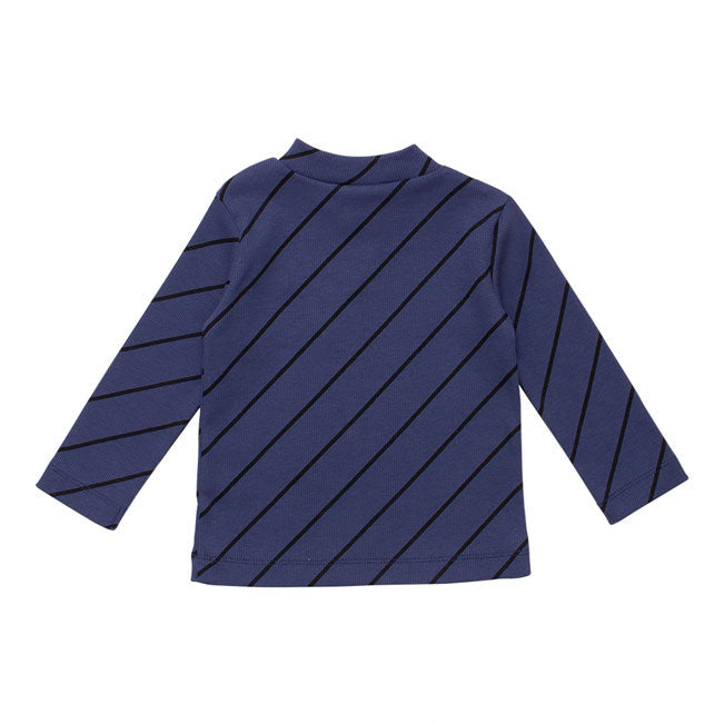 WYNKEN Baby Demi Turtle Neck - Blue Diagonalonal Stripe