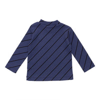 WYNKEN Baby Demi Turtle Neck - Blue Diagonalonal Stripe