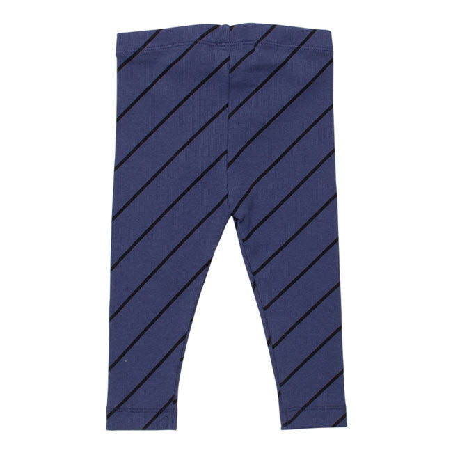 WYNKEN Baby Luna Leggings - Blue Diagonalonal Stripe
