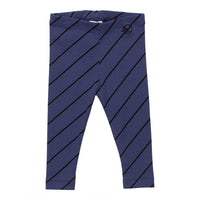 WYNKEN Baby Luna Leggings - Blue Diagonalonal Stripe