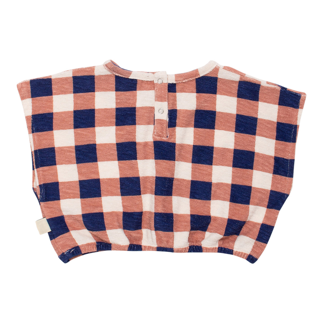 WYNKEN Brick Navy Baby Snap Top