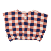 WYNKEN Brick Navy Baby Snap Top